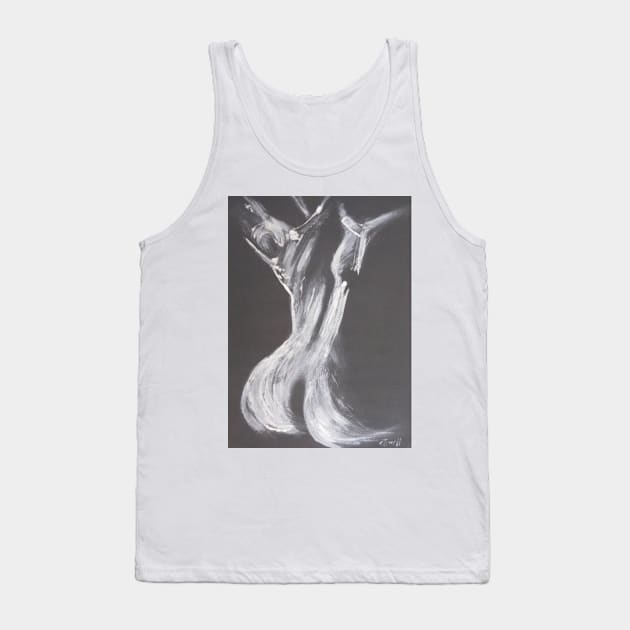 Black and White Back 2 - Female Nude Tank Top by CarmenT